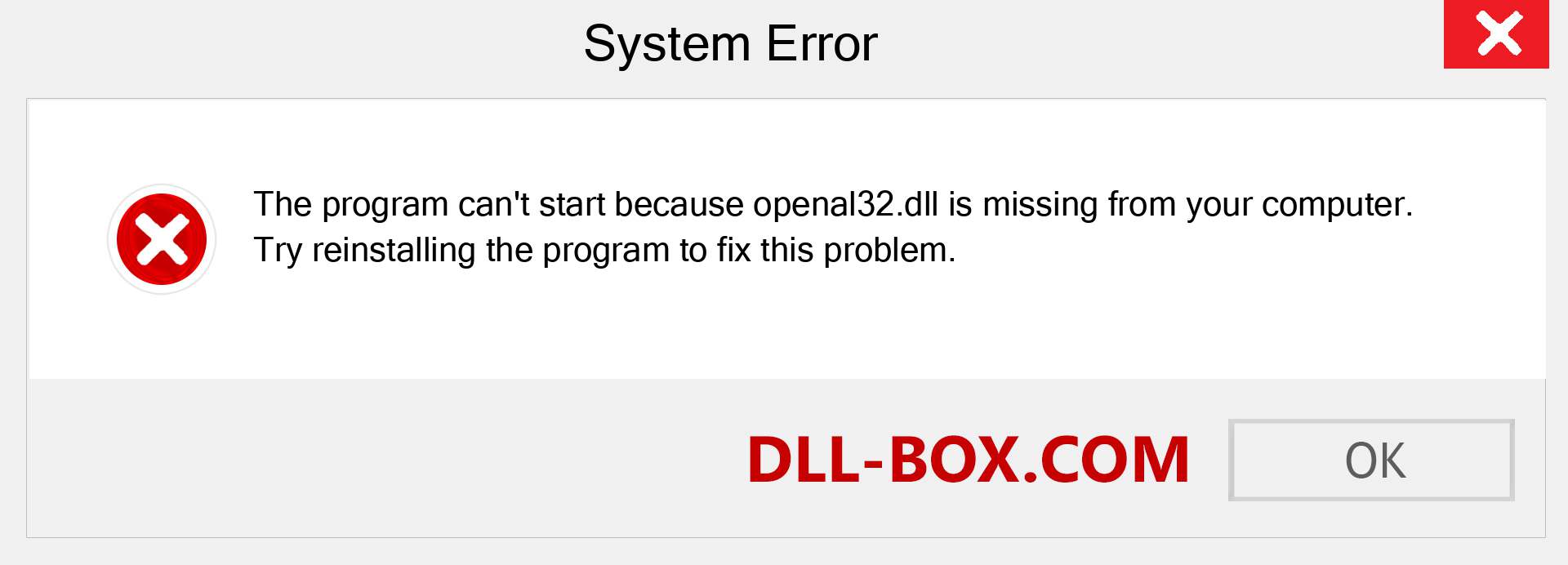  openal32.dll file is missing?. Download for Windows 7, 8, 10 - Fix  openal32 dll Missing Error on Windows, photos, images